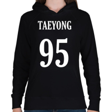 PRINTFASHION Taeyong 95 - Női kapucnis pulóver - Fekete női pulóver, kardigán