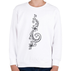 PRINTFASHION Tahiti virág - Gyerek pulóver - Fehér