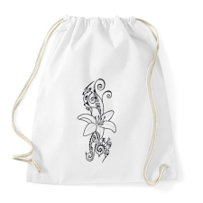 PRINTFASHION Tahiti virág - Sportzsák, Tornazsák - Fehér tornazsák