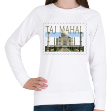 PRINTFASHION Taj Mahal - Női pulóver - Fehér női pulóver, kardigán