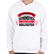 PRINTFASHION Takarítónő vagyok - Gyerek kapucnis pulóver - Fehér gyerek pulóver, kardigán