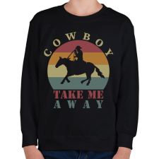 PRINTFASHION Take me away - Gyerek pulóver - Fekete gyerek pulóver, kardigán