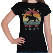 PRINTFASHION Take me away - Női póló - Fekete női póló