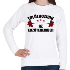 PRINTFASHION Találkozunk az edzőteremben - Női pulóver - Fehér női pulóver, kardigán