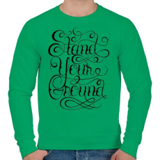 PRINTFASHION Talpon állni - Férfi pulóver - Zöld