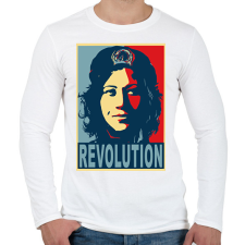 PRINTFASHION tamara_gevara01_2 - Férfi hosszú ujjú póló - Fehér férfi póló
