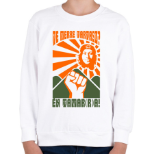 PRINTFASHION tamara_gevara02_2Q - Gyerek pulóver - Fehér gyerek pulóver, kardigán