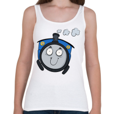 PRINTFASHION Tamás a kisvasút - Női atléta - Fehér női trikó