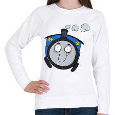 PRINTFASHION Tamás a kisvasút - Női pulóver - Fehér női pulóver, kardigán