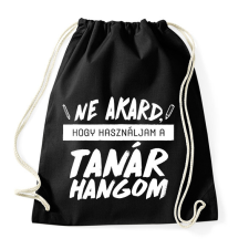 PRINTFASHION Tanár hang - Sportzsák, Tornazsák - Fekete tornazsák