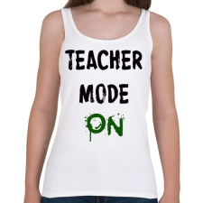 PRINTFASHION TANÁR MÓD BE - Női atléta - Fehér női trikó