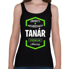 PRINTFASHION Tanár prémium minőség - Női atléta - Fekete női trikó