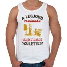 PRINTFASHION Tanárnő szülinapja augusztus - Férfi atléta - Fehér