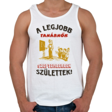 PRINTFASHION Tanárnő szülinapja szeptember - Férfi atléta - Fehér atléta, trikó