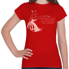 PRINTFASHION Tánc - Női póló - Piros női póló