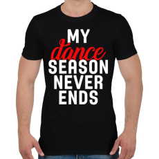 PRINTFASHION Tánc szezon - Férfi póló - Fekete