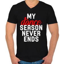 PRINTFASHION Tánc szezon - Férfi V-nyakú póló - Fekete női póló