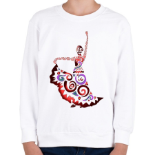 PRINTFASHION Táncosnő - Gyerek pulóver - Fehér gyerek pulóver, kardigán