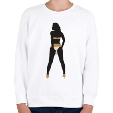 PRINTFASHION Táncosnő - Gyerek pulóver - Fehér