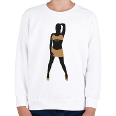 PRINTFASHION Táncosnő - Gyerek pulóver - Fehér