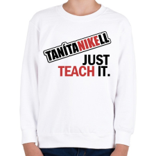 PRINTFASHION tanítanikell - Gyerek pulóver - Fehér gyerek pulóver, kardigán