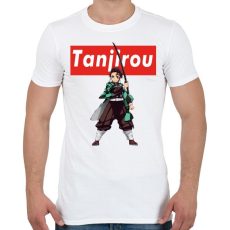 PRINTFASHION Tanjiro Demon Slayer - Férfi póló - Fehér
