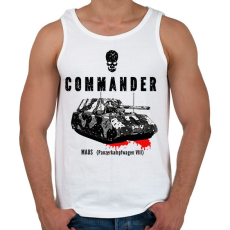 PRINTFASHION tank2 - Férfi atléta - Fehér