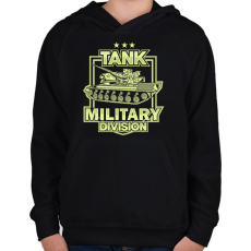 PRINTFASHION Tank - Gyerek kapucnis pulóver - Fekete