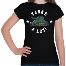 PRINTFASHION Tanks a lot! - Női póló - Fekete