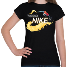 PRINTFASHION TanokolNIKEll - Női póló - Fekete női póló