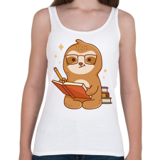 PRINTFASHION Tanuló lajhár - Női atléta - Fehér női trikó