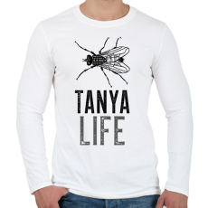 PRINTFASHION TANYA LIFE - Férfi hosszú ujjú póló - Fehér