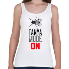 PRINTFASHION TANYA MODE ON - Női atléta - Fehér női trikó