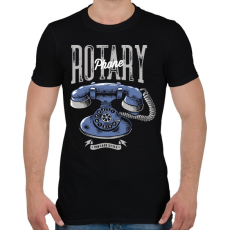 PRINTFASHION Tárcsázós telefon - Férfi póló - Fekete