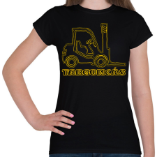 PRINTFASHION targoncás - Női póló - Fekete női póló