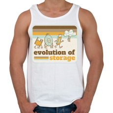 PRINTFASHION Tárhely evolució - Férfi atléta - Fehér