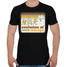 PRINTFASHION Tárhely evolució - Férfi póló - Fekete férfi póló