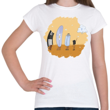 PRINTFASHION Tárhely evolúció - Női póló - Fehér női póló