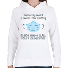 PRINTFASHION tartós kapcsolat - Női kapucnis pulóver - Fehér női pulóver, kardigán