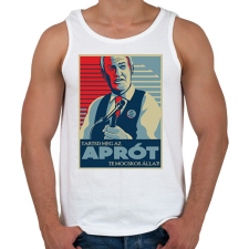 PRINTFASHION Tartsd meg az aprót! - Férfi atléta - Fehér atléta, trikó