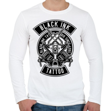 PRINTFASHION Tattoo Ink - Férfi hosszú ujjú póló - Fehér férfi póló