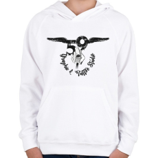 PRINTFASHION tattoologo - Gyerek kapucnis pulóver - Fehér