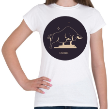 PRINTFASHION Taurus - Bika - Női póló - Fehér női póló