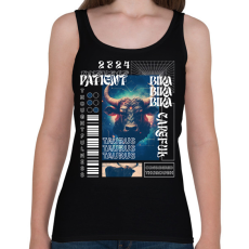 PRINTFASHION Taurus - Streetwear style - Női atléta - Fekete