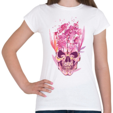 PRINTFASHION Tavaszi koponya - Női póló - Fehér női póló