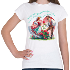 PRINTFASHION Tavaszi szél vizet áraszt... - Női póló - Fehér női póló