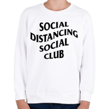 PRINTFASHION Távolságtartó klub... - Gyerek pulóver - Fehér gyerek pulóver, kardigán
