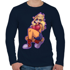 PRINTFASHION Tawna - Férfi hosszú ujjú póló - Sötétkék