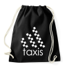 PRINTFASHION Taxis - Logóparódia - Sportzsák, Tornazsák - Fekete