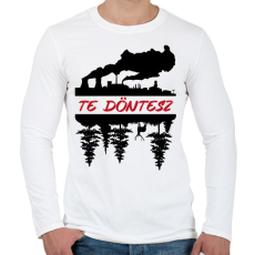 PRINTFASHION Te döntesz - Férfi hosszú ujjú póló - Fehér